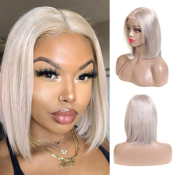 Ali Annabelle Pink Grey Purple Blue Green Yellow Red Orange Colored Straight BoB Wig